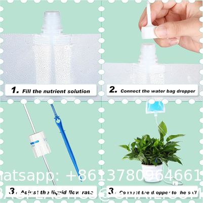 Plant Self Watering Bags With Adjustable Flow Regulators, Compact Automatic Drip Irrigation Kits, Indoor Plant Watering System For Small Potted Plants, Vacation Plant Care Essentials