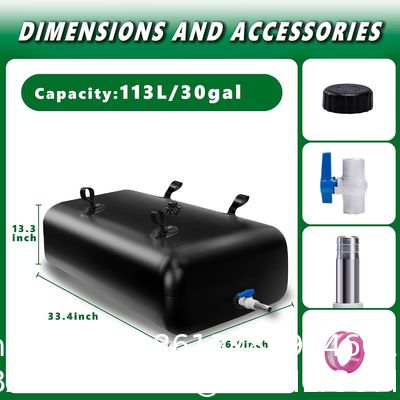 Water Bladder Storage Containers, Foldable Portable Water Tank Large Capacity Soft Water Bag, Drought Resistance, Fire Prevention, Emergency Water