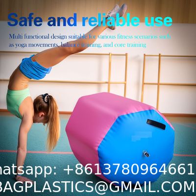 Inflatable Gymnastics Air Roller Set, Tumble Rolling Air Roller Gymnastics Barrel With Electric Pump For Kids Adults Home Outdoor Gymnastic Training Cheerleading Yoga