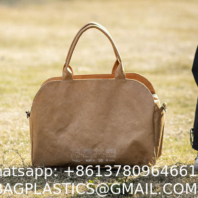 Washable Tyvek Kraft Paper Shopping Bag Print On Demand High Quality Products Accept Customization Dupont Paper Tote Bag Unique Design Suit Your Preferences