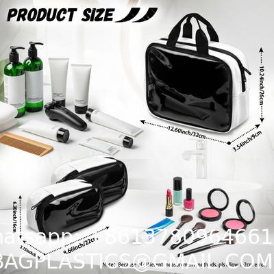 Travel Toiletry Bag for Women, Makeup Bag& Cases, Waterproof Makeup Organizer, Large Capacity Outdoor Travel Toiletries And Cosmetics Bag Three Piece Set Customization Convenient Storage Bag