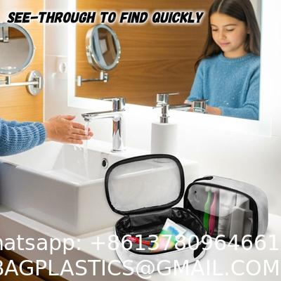 Travel Toiletry Bag for Women, Makeup Bag& Cases, Waterproof Makeup Organizer, Large Capacity Outdoor Travel Toiletries And Cosmetics Bag Three Piece Set Customization Convenient Storage Bag