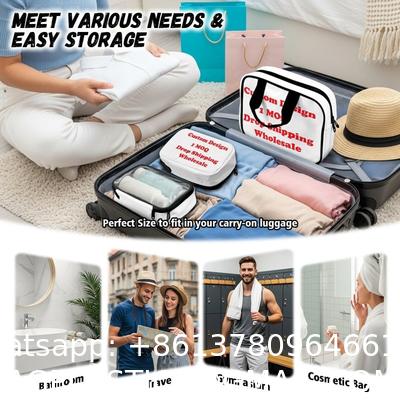 Travel Toiletry Bag for Women, Makeup Bag& Cases, Waterproof Makeup Organizer, Large Capacity Outdoor Travel Toiletries And Cosmetics Bag Three Piece Set Customization Convenient Storage Bag