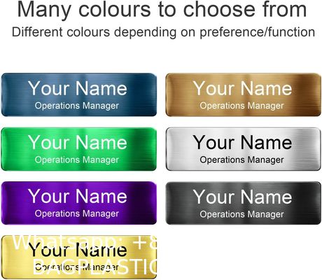 Metal Engraved Name Badge, Custom Name Tag, Personalized Plastic Or Metal ID Name Plate, Solid Brass Name Tag With Magnetic, Pin Or Clutch Back, ornaments, Police, Fire Department Name Badge ID Pin