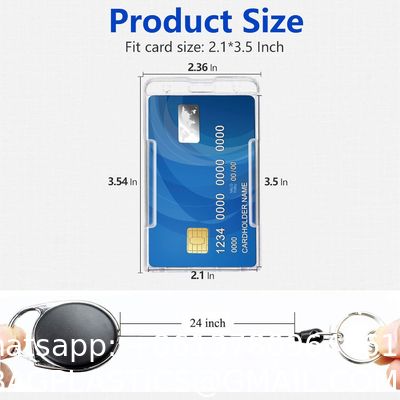 Pack Badge Holder Retractable Clip Heavy Duty Reels With Vertical Sliding ID Badge Holder Black Hard Plastic For Women Nurse Teacher Student