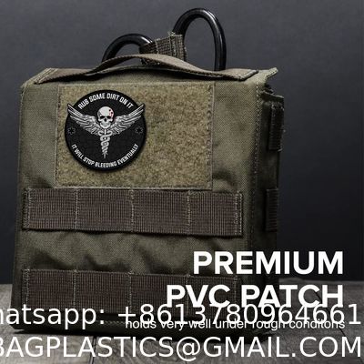 Tactical Patch, Morale Patch, EMT Patch, Funny Patches, Rubber Patches Manufacturer Custom Soft Rubber Embossed Patch Hook And Loop PVC Patches For Clothing