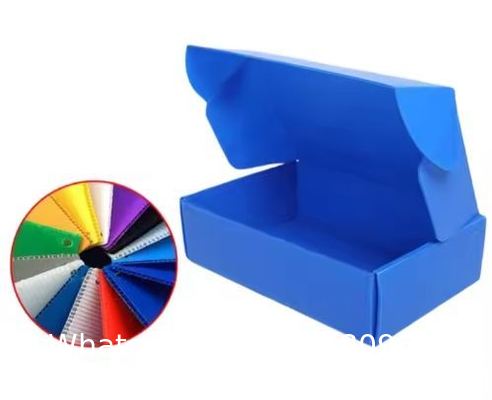 Corrugated Plastic Carton Box Twin Wall Pp Box Shipping Box Heavy-Duty Collapsible Storage Containers 3mm Thick PP Plastic Moving Boxes Space-Saving Design Cutting Processing