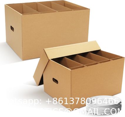 Moving Boxes With Reinforced Handle And Lids, Kitchen Moving Boxes with Reinforced Handle Lid Packing Supplies for Dishes and Glassware STOR/File Medium-Duty File Storage Boxes, FastFold