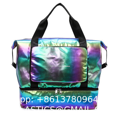 Colorful Unicorn Rainbow Tote Bag For Women, Large Shoulder Foldable Reusable Grocery Handbag For Shopping Picnic