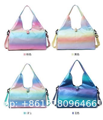 Personalized Initial Dance Bag For Girls, Small Lace Gym Sport Yoga Dance Bags Gift For Teen Girls, Cute Letter Kids Ballet Bag Zipper Toddler Travel Duffle Tote With Adjustable Straps