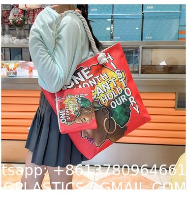 Versatile And Practical Multifunctional Zipper Handbag, Foldable Beach Bag, Creative New Cartoon Print Shoulder Bag