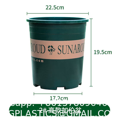Gallon Plant Nursery Pots,Plastic Pots With Drainage Holes,Garden Flower Container Seedling Pot With White Label For Planting,Cuttings,Transplanting,Home Garden