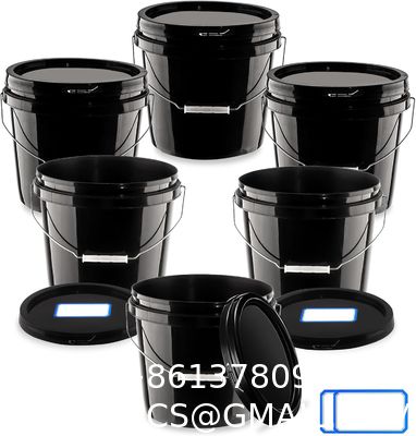 Gallon Bucket With Lid And Handle, Large Plastic Storage Paint Pail Brine, Fermenting For Beer, Wine Or Any Other Fermented Beverage Liter Round Plastic Bucket Thickened and Covered for Paint Engine