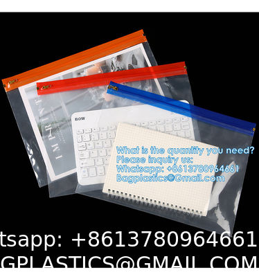 Metal zipper bag, Metal slider bag, Logo Printed Biodegradable Matte Frosted Zip Lock Recycled Custom Garment Zipper Bags For Clothing Packaging