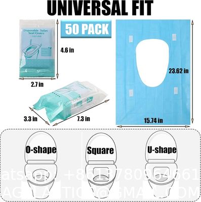 Toilet Seat Covers Disposable 16x24 Inch XL Portable Toilet Liners Travel Seat Cover For Outdoors,Hotel, Hospital, Travel, Public Toilet Seat Cover