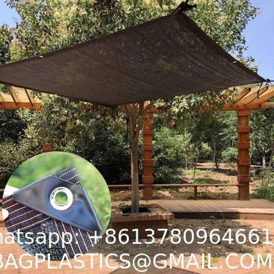 Wholesale HDPE Mono Green Agriculture Shade Tarps UV Treated Windbreaker Dump Truck Mesh For Outdoor Use Plain Style Mesh Tarp with Grommets, Resistant Garden Sun Shade Netting with Taped Edge