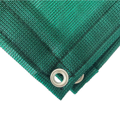 Wholesale HDPE Mono Green Agriculture Shade Tarps UV Treated Windbreaker Dump Truck Mesh For Outdoor Use Plain Style Mesh Tarp with Grommets, Resistant Garden Sun Shade Netting with Taped Edge