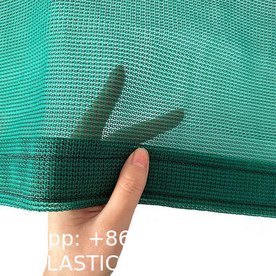 Wholesale HDPE Mono Green Agriculture Shade Tarps UV Treated Windbreaker Dump Truck Mesh For Outdoor Use Plain Style Mesh Tarp with Grommets, Resistant Garden Sun Shade Netting with Taped Edge