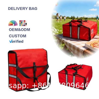 Reusable Hot Food Delivery Grocery Bag Insulated Food Thermal Pizza Shopping Bag Insulated Cooler Tote Bag Insulated Square Cooler with Logo Fresh Pizza Food Delivery Handle Wholesale Wine Cooler Bag