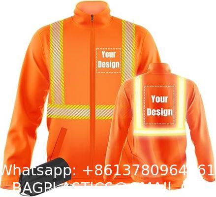 Factory Made Safety Wear Protective High Visibility Working Wear Reflective Safety Jacket Wholesale Waterproof Industrial Safety Multi-pocket Long Sleeve Reflective Winter Warm Jacket