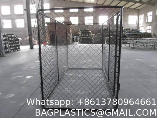 Outdoor Dog Enclosure Heavy Duty Dog Kennel House Mesh Dog Big Cage Pet Kennel Steel Fence with Secure Lock High Quality Dog Cage Dog Cages Metal Kennels
