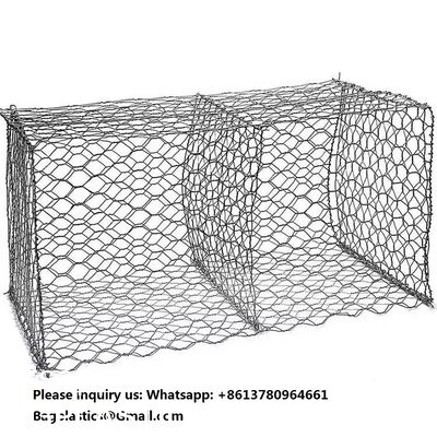Galfan Welded Gabion Retaining Walls 200x100x50 Welded Gabion Box 2x1x0.5m Gabion Basket Stone Cage Garden Fence Garden Stone Wire Basket Fencing