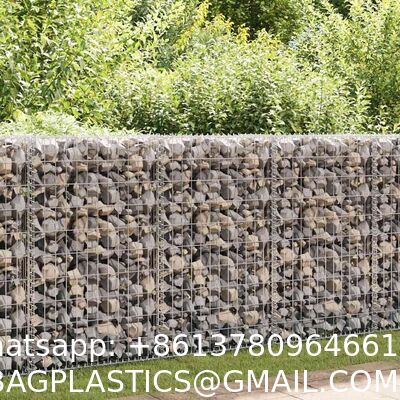 Gabion Mesh Wire Wall Panel, Galvanized Steel Gabion Wall With Covers, Garden Stone Wire Basket Fencing Gabion Mesh Wire Wall with Covers Galvanized Steel Garden Stone Wire Basket Fencing Patio