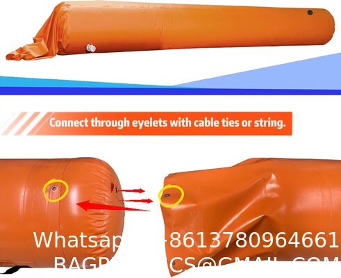 Flood Barriers For Home Reusable Flood Prevention Barriers Water Barrier For Flooding PVC Flood Bags Sandbag Alternative PVC Water Diversion Tubes With Fixed Handle (6 Ft X 20 In X 12 In)