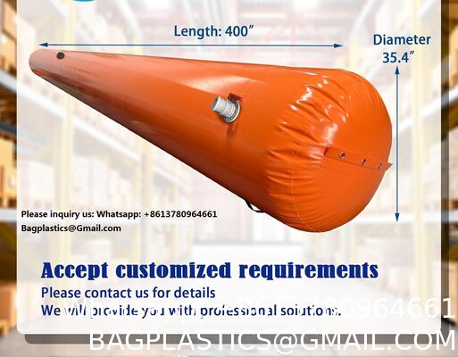 Flood Barriers For Home Reusable Flood Prevention Barriers Water Barrier For Flooding PVC Flood Bags Sandbag Alternative PVC Water Diversion Tubes With Fixed Handle (6 Ft X 20 In X 12 In)