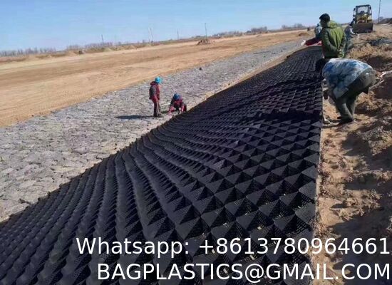 Heavy-Duty Honeycomb Geogrid For Soil, Gravel, Grass & Driveway Stabilization On Slopes, Walkways And Patios Driveways, Parking, Landscaping, Patios, Golf Cart ATV Paths