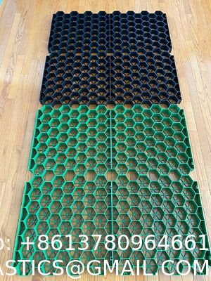 Permeable Grass Pavers Grid Flat-Interlocked,HDPE Plastic Shed Base For Landscaping And Soil Reinforcement In Parking Lots,RV And Boat Storage Pads,Driveways (8 Pieces/22 Sq.Ft.) (Green)