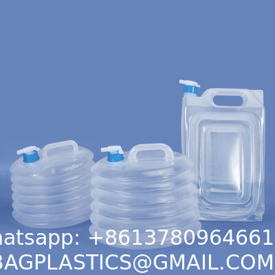 Collapsible Water Container With Spigot 2.6 Gallon, Foldable Camping Water Storage Jug Portable Water Tank Canteen For Outdoor Hiking, Fishing, Emergency