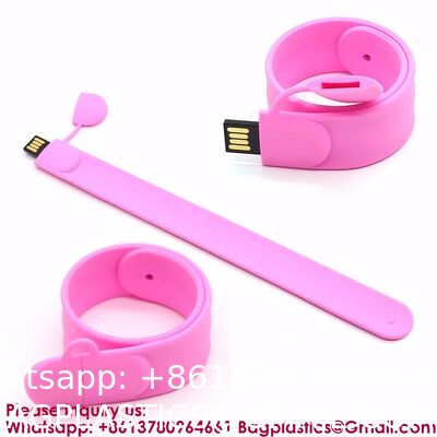 Promotional Products Portable Colorful Silicone Wristband USB Flash Drive 2gb 4gb 8gb 16gb Slap USB 32gb 64gb 128gb Memory Stick Bracelet Flash Drive