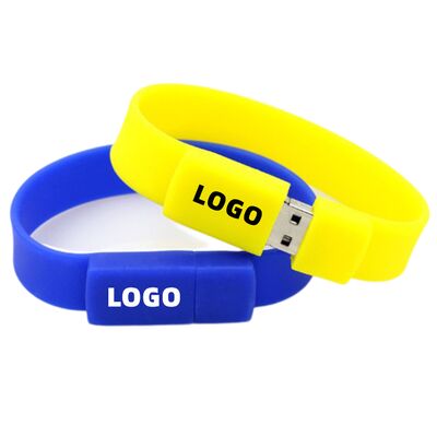 Top Selling 2GB Silicon USB 2.0 Flash Drive Bracelet/Wristband New Product Made in China Custom Blank Usb Flash Drive Silicone Wristband Bracelets for Souvenir