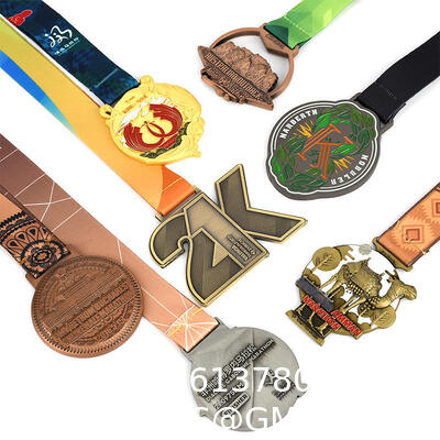 Custom Enamel Marathon Running Sport Medallion Metal Zinc Alloy 3d Custom Award Metal Zinc Alloy Sports Award Football Medallion Manufacturer Custom Gold Silver And Bronze Enamel Soccer Medal