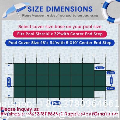 14X26ft, 16X30ft, 17X32ft, 18X34ft, 18X36ft 20x40ft Solar Pool Cover Roof Inflatable Covered Pool For Giant Rectangle Inground Pool Safety Cover – Durable, Reliable Protection Easy Installation