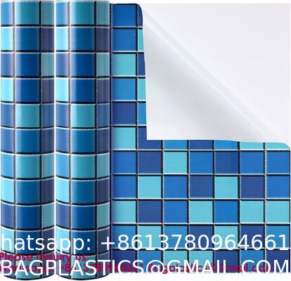 Factory UV Resistant Blue PVC Swimming Pool Plastic Vinyl Liners For Above And Below Ground Pools Reinforced PVC 1.5mm High Polymer Waterproof Membrane Pool Liner Colorful 1.5mm Small Pool Swim Fest