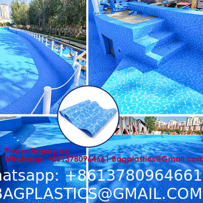 Variety Of Popular PVC Mosaic Colors For Pool Foil Liner Membrane Wall Mounted Portable Pool Surface Skimmer Small Dog Pool PVC Swimming Pool Liner 1.0mm 1.5mm Pond Liner Membrane Price for Swimming