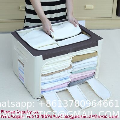 Large Storage Bags, Pack Clothes Storage Bins Foldable Closet Organizers Storage Containers With Reinforced Handle For Clothing, Blanket, Comforters, Bed Sheets, Pillows And Toys