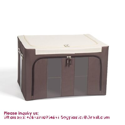 Square Large Space-Saving Linen Cube Foldable Fabric Clothing Storage Drawers Large Capacity Foldable Storage Organizer Fabric Home Storage Box For Clothes Quilt Blanket Wardrobe Clothing Organizer