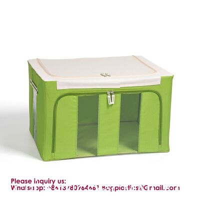 Square Large Space-Saving Linen Cube Foldable Fabric Clothing Storage Drawers Large Capacity Foldable Storage Organizer Fabric Home Storage Box For Clothes Quilt Blanket Wardrobe Clothing Organizer