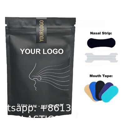 Sleep Cotton Bamboo Silk Custom Color Shape Mouth Tape Lips for Sleeping Hypoallergenic Breathing Nose Tape Nasal Strips Premium Custom Sleep Mouth Tape Stop Snore Snoring Stopper for Sleeping