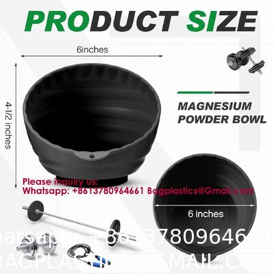 Gym Chalk Bowl Magnetic Weightlifting Chalk Holder Workout Bucket Chalks Blocks For Weightlifting Multi Position Storage Bowl Container Accessory, Curved Magnetic Nuts And Bolts Tray