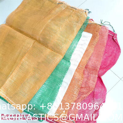 Potatoes Woven Leno Mesh Net Bag 50 Kg For Packing Onions And Oranges Leno Plastic Mesh Bag for Vegetables and Fruit Package From China Supplier Mesh Bag Sacks for Garlic Cabbage Onion