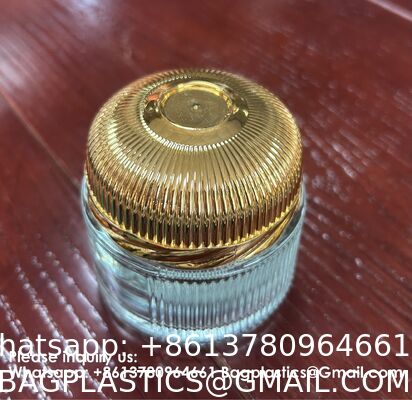 Travel Skincare Cream Jar 10g Refillable Glass Lotion Container With Metal Lid For Middle East Dubai, Small Cosmetic Sample Bottle For Travel Toiletries Organizer