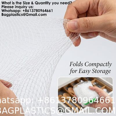 Mesh Produce Bags - 24Inch Mesh Vegetable Bags Onion Storage Net Produce Seafood Net For Vegetables Storage Fruits Seafood And Other Agricultural Products Red