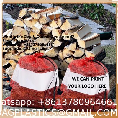 Onion Bags Reusable Mesh Produce Storage With Drawstring Firewood Bags Onion Potato Storage Sacks For Garden Vegetable Fruit Produce Packaging Supplies