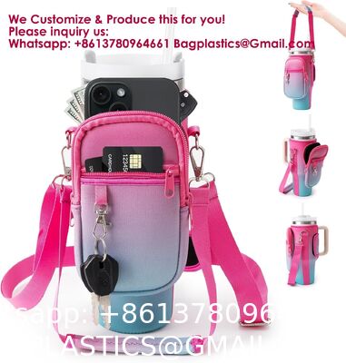 Tumbler Sleeve Bag Water Bottle Carrier Bag Insulated Neoprene Cup Holder Neoprene Cup Holder Holder Pouch Cup Holder Pouch