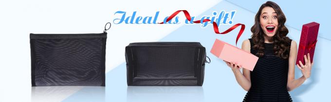 Accessori d'organizzazione del Ministero degli Interni dei sacchetti degli articoli da toeletta del sacchetto della chiusura lampo di viaggio di Mesh Makeup Cosmetic Bag Portable 2