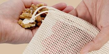 borse frawstring del cotone naturale versatile